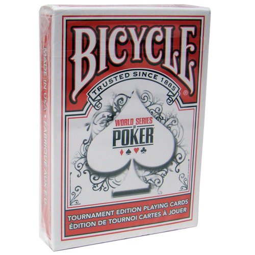 Fahrrad WSOP kunststoffbeschichtet Spielkarten - 1 rote Deck Poker size regulären Index Bicycle WSOP Plastic Coated Playing Cards - 1 Red Deck Poker Size Regular Index von Brybelly