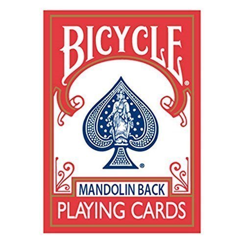 Magictao Fahrrad Spielkarten 809 Mandolin Zurück Rot Von Uspcc - Betrügen Sie von Bicycle
