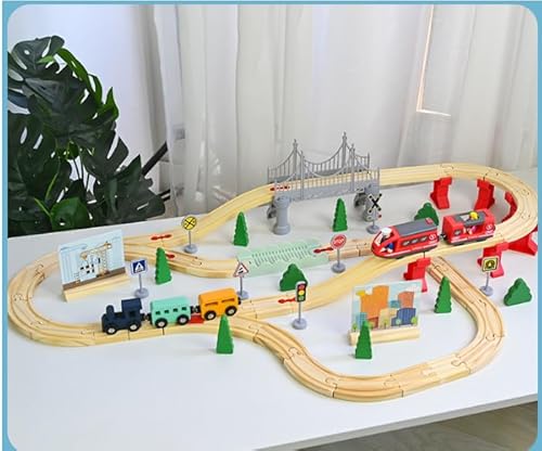 72 Teilen Holzeisenbahn Set Spielzeug Biebuxo Eisenbahn Kinder ab 3 4 5 6 7 8 Jahren Kinder Holzeisenbahn Schienen und Zugspielzeug Geschenk für Jungen und Mädchen 72 Teilen Holzeisenbahn Set Spielzeug Biebuxo Eisenbahn Kinder ab 3 4 5 6 7 8 Jahren Kinder Holzeisenbahn Schienen und Zugspielzeug Geschenk für Jungen und Mädchen von Biebuxo