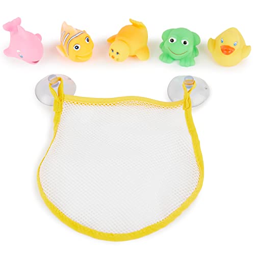 Bieco Badespielzeug Baby | 5er Set Wasserspielzeug Badewanne mit Netz | Badewannenspielzeug ab 1 Jahr | Buntes Tiere Spielzeug Badewanne für Babys | Badewannen Spielzeug Kinder | Baby Bath Toys Bieco Badespielzeug Baby | 5er Set Wasserspielzeug Badewanne mit Netz | Badewannenspielzeug ab 1 Jahr | Buntes Tiere Spielzeug Badewanne für Babys | Badewannen Spielzeug Kinder | Baby Bath Toys von Bieco
