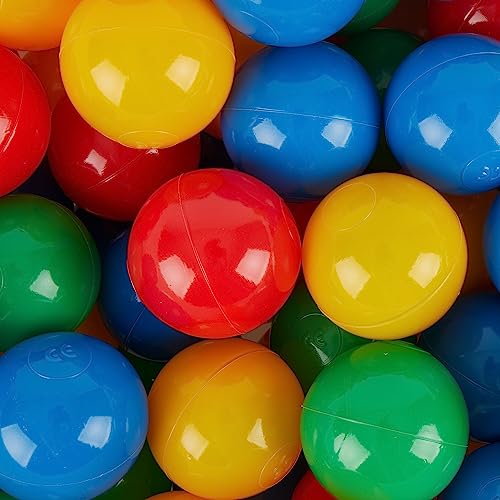 Bieco Bälle für Bällebad | 250 Stück, Größe ca. 6 cm | Bunte Bälle | Kinder Bällebad Bälle | Plastic Balls | Geeignetes Bällebad für Babys | Bällebad Kinder von Bieco