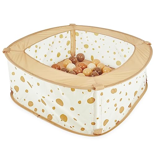 Bieco Bällebad für Drinnen Pop up Dots | inklusive 50 Bälle | Prinzessin | Zelt Kinder | Spielzelt Mädchen | Princess Tent | Bällebad | Kinderspielzelt Mädchen | Spielzelt Kinderzimmer von Bieco