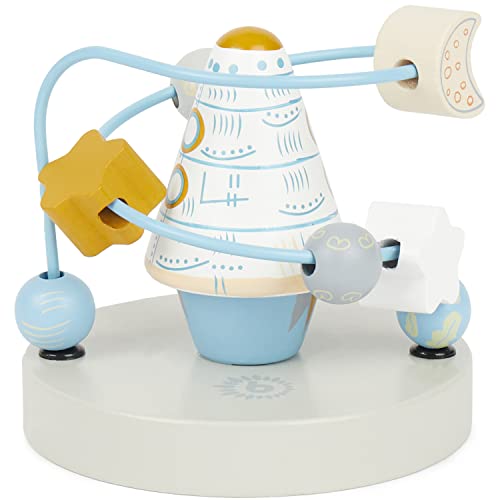 Bieco Motorikschleife Rakete | Motorikspielzeug ab 1 Jahr | Niedliches Labyrinth Spiel in Raketen Design | Motorikspielzeug Baby in frischen Farben | Holzspielzeug Baby | Lernspielzeug aus Holz Bieco Motorikschleife Rakete | Motorikspielzeug ab 1 Jahr | Niedliches Labyrinth Spiel in Raketen Design | Motorikspielzeug Baby in frischen Farben | Holzspielzeug Baby | Lernspielzeug aus Holz von Bieco