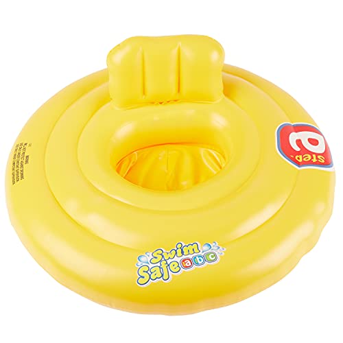 Bieco 22032096 Schwimmring Baby Schwimmhilfe Gelb | Aufblasbar Baby Schwimmring ab 3 Monate | Baby-schwimmreifen | Pool Aufblasartikel | Baby Float | Babyschwimmreifen | Babyschwimmring | Kinder | Kleinkind von Bieco