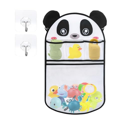Bieiyhe Badewannenspielzeug Aufbewahrung,Badespielzeug Aufbewahrung,Badespielzeug Netz,Badewannen Organizer,Badespielzeug Netztasche,Bad Spielzeug Organizer Mit 2 Haken, Bath Toy Organizer-Panda Bieiyhe Badewannenspielzeug Aufbewahrung,Badespielzeug Aufbewahrung,Badespielzeug Netz,Badewannen Organizer,Badespielzeug Netztasche,Bad Spielzeug Organizer Mit 2 Haken, Bath Toy Organizer-Panda von Bieiyhe