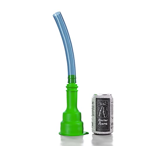 Biersturz Dosentrichter | 2 in 1 Bierbong Biertrichter Bierrutsche mit Bierstecher | Festival Gadget für Partys & Outdoor Veranstaltungen | Grün von Biersturz