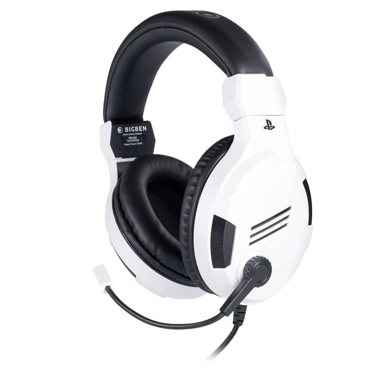 Gaming Headset mit Mikrofon Big Ben Interactive PS4OFHEADSETV3WHITE Weiß Schwarz/Weiß von Big Ben Interactive