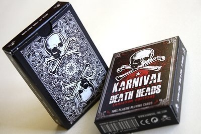 Karnival Death Heads,Limitierte Auflage Kartenspiel Set - 100% Plastik von Big Blind Media