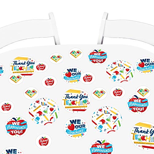 Big Dot of Happiness Konfetti mit Aufschrift "Thank You Teachers", groß, 27 Stück von Big Dot of Happiness