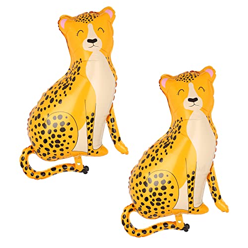 2Pcs Big Leopard Balloons Cartoon Cheetah Shaped Foil Animal Balloons Woodland Jungle Safari Theme Kids Birthday Party Decorations 2Pcs Big Leopard Balloons Cartoon Cheetah Shaped Foil Animal Balloons Woodland Jungle Safari Theme Kids Birthday Party Decorations von Big Eye Owl