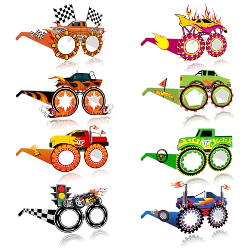 Big Eye Owl 8Stück Monster Truck Papierbrille Lustige Brillen Monstertruck Partybrille Party Favors Supplies LKW Birthday Party Decorations Photo Booth Props For Kids Boys Big Eye Owl 8Stück Monster Truck Papierbrille Lustige Brillen Monstertruck Partybrille Party Favors Supplies LKW Birthday Party Decorations Photo Booth Props For Kids Boys von Big Eye Owl