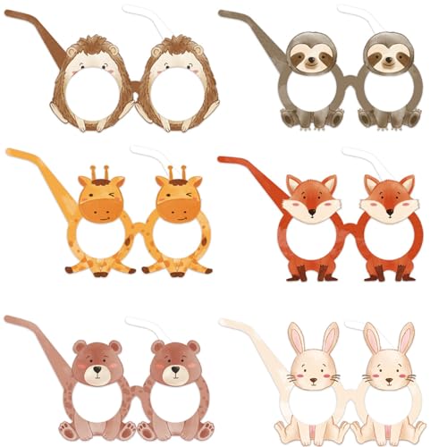 Big Eye Owl 6 Stück Tiere Papierbrille Tier Partybrille Animal Partybrillen Safari Papier Brille Foto Requisiten Party Supplies Big Eye Owl 6 Stück Tiere Papierbrille Tier Partybrille Animal Partybrillen Safari Papier Brille Foto Requisiten Party Supplies von Big Eye Owl