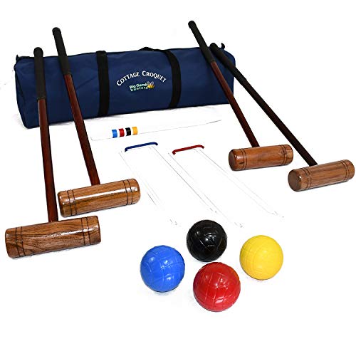 Big Game Hunters Cottage Krocket Spiel Set für 4 Spieler - Hartholz mit Einer Praktischen Tragetasche Big Game Hunters Cottage Krocket Spiel Set für 4 Spieler - Hartholz mit Einer Praktischen Tragetasche von Big Game Hunters