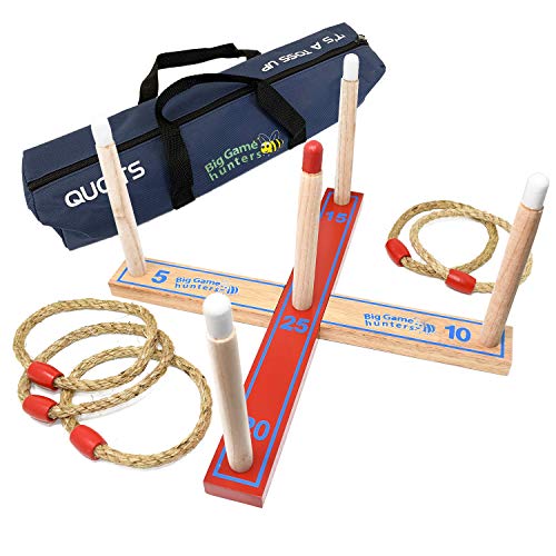 Throwing Game Quoits - Ringwurfspiel mit Tragetasche - Spiele für Kinder und Erwachsene - Ringwurfspiel, Familienspiel Besuchen Sie den Toyfel Store Throwing Game Quoits - Ringwurfspiel mit Tragetasche - Spiele für Kinder und Erwachsene - Ringwurfspiel, Familienspiel Besuchen Sie den Toyfel Store von Big Game Hunters