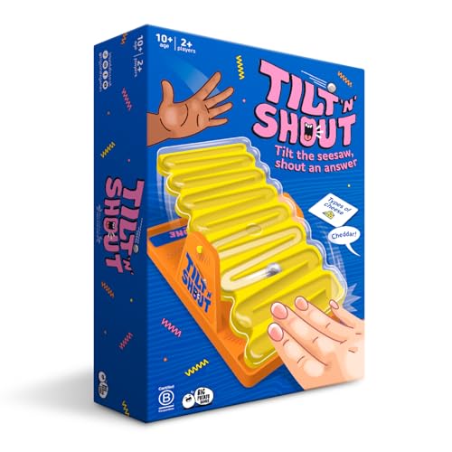 Big Potato Tilt 'n' Shout – Schnelllebiges Familienpartyspiel mit 150 einzigartigen Kategorien, interaktiver Marmor-Lauf-Timer, perfekt für Spieleabende, Kinder und Erwachsene Big Potato Tilt 'n' Shout – Schnelllebiges Familienpartyspiel mit 150 einzigartigen Kategorien, interaktiver Marmor-Lauf-Timer, perfekt für Spieleabende, Kinder und Erwachsene von Big Potato