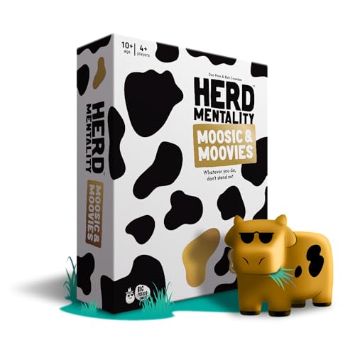 Herd Mentality Moovies & Moosic Gesellschaftsspiel, Spaß für die ganze Familie (in englischer Sprache) von Big Potato