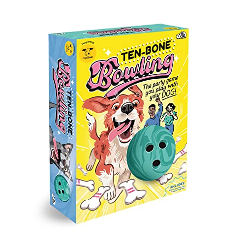 Ten Bone Bowling - Ein Familien-Partyspiel für Sie und Ihren Hund | Hunde-Brettspiel von Big Potato