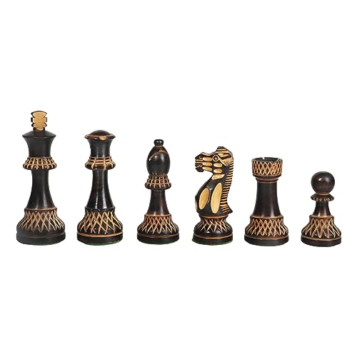 Premium Staunton Schachfiguren Set Schachfiguren aus Holz für klassische Strategiespiele & Turniere - Ideal für Anfänger, Experten, Bürogebrauch & Geschenke - Pädagogisch & Profi von Big Wood Works