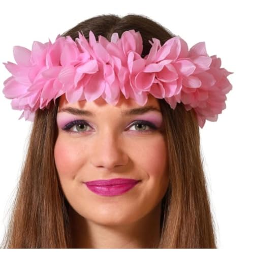 BigBuy Carnival Krone Blumen Rosa von BigBuy Carnival