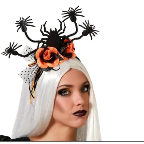 BigBuy Carnival Stirnband Spinnennetz Halloween Orange von BigBuy Carnival