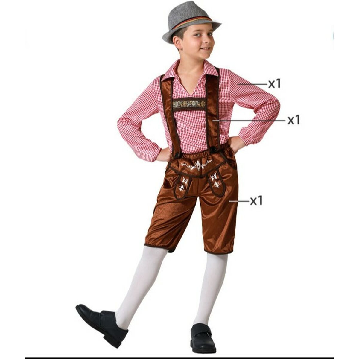Kinderkostüm Braun Deutsch Kinderkostüm Braun Deutsch von BigBuy Carnival