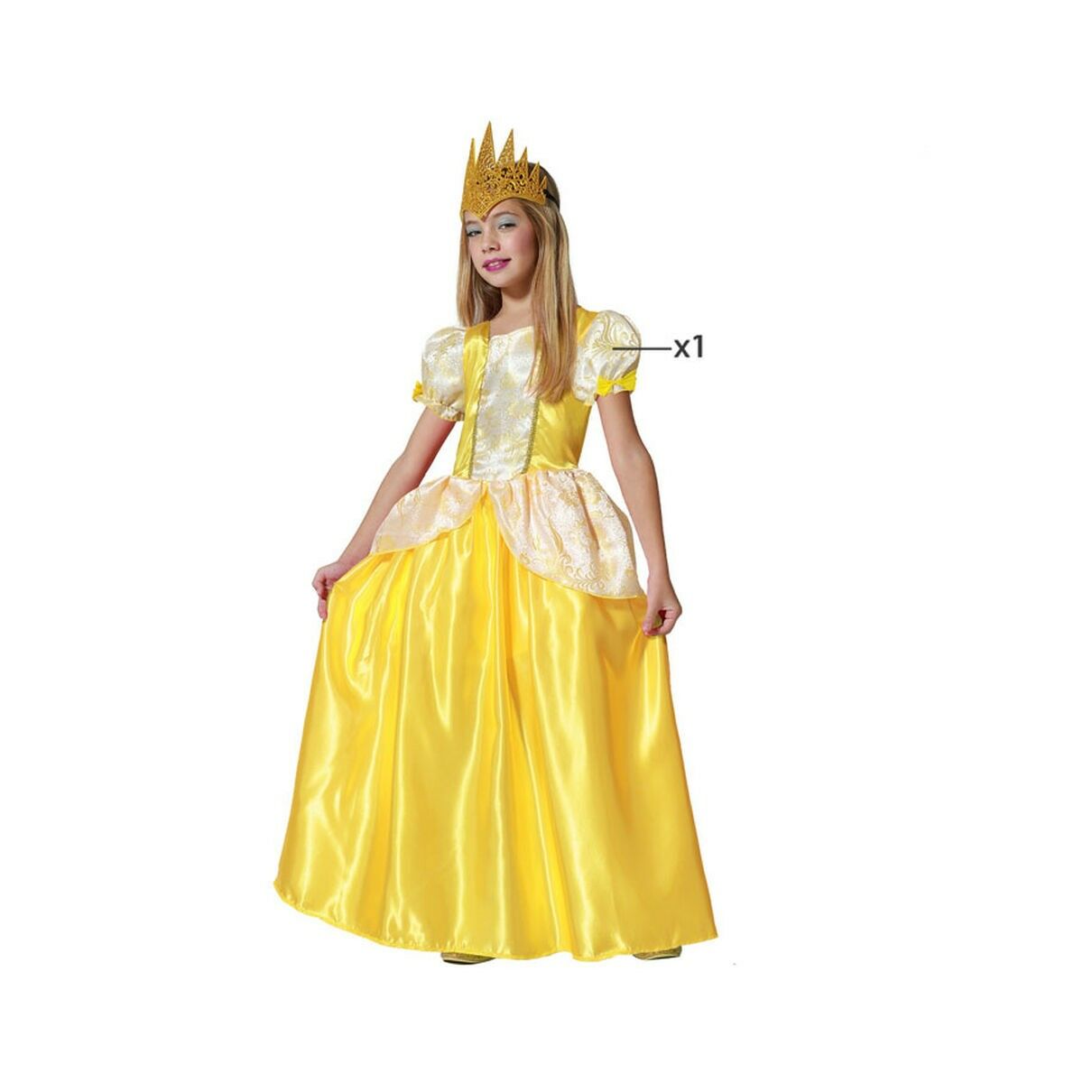 Kinderkostüm Gold Fantasie Kinderkostüm Gold Fantasie von BigBuy Carnival