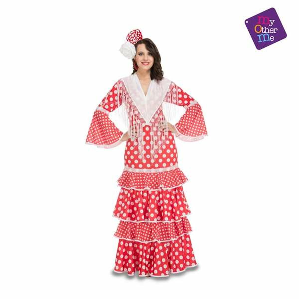 Kostüm für Erwachsene ML Rote Flamencotänzerin Kostüm für Erwachsene ML Rote Flamencotänzerin von BigBuy Carnival