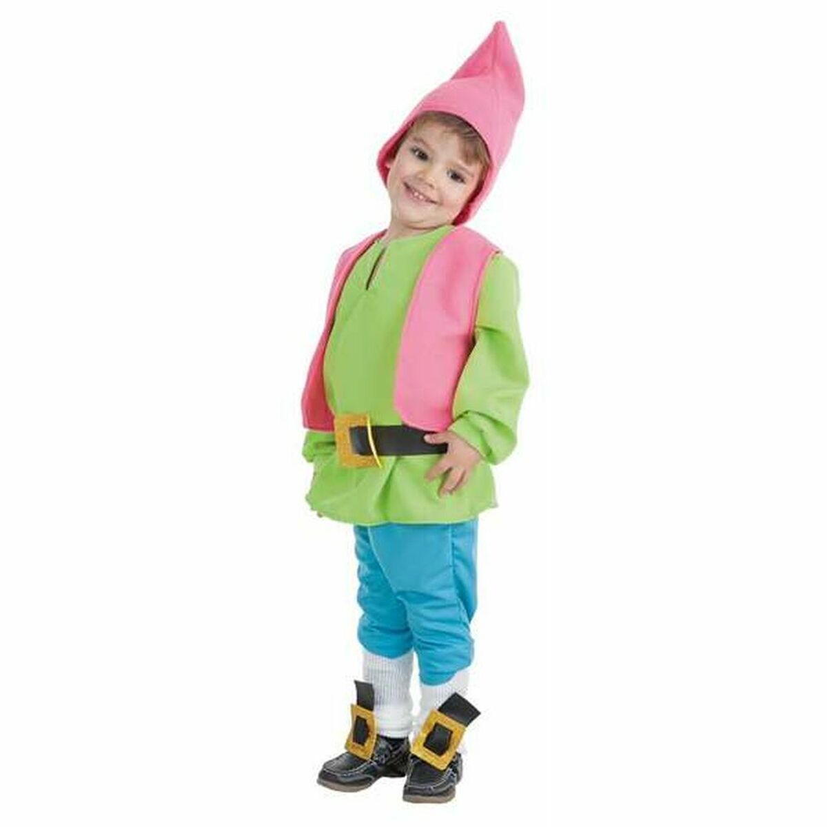 Verkleidung für Babys 24-2180 grün Zwerg 0-12 Monate (6 Stücke) von BigBuy Carnival