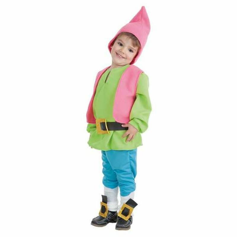 Verkleidung für Babys 24-2180 grün Zwerg 0-12 Monate (6 Stücke) von BigBuy Carnival