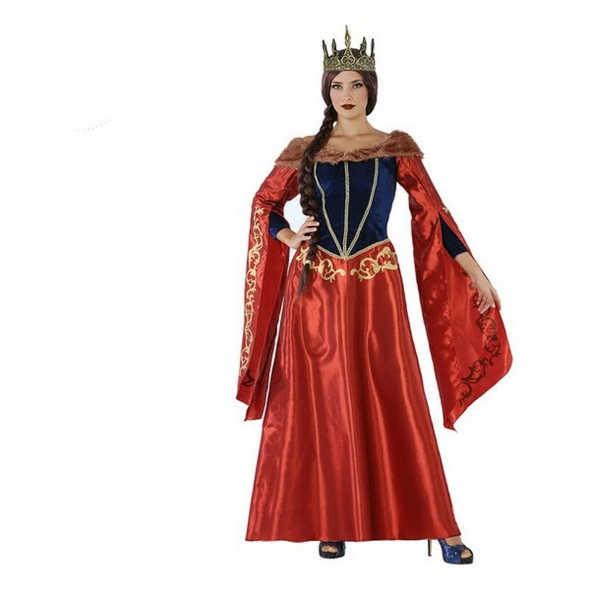 Verkleidung für Erwachsene 113916 Rot Marineblau Mittelalterliche Königin Verkleidung für Erwachsene 113916 Rot Marineblau Mittelalterliche Königin von BigBuy Carnival
