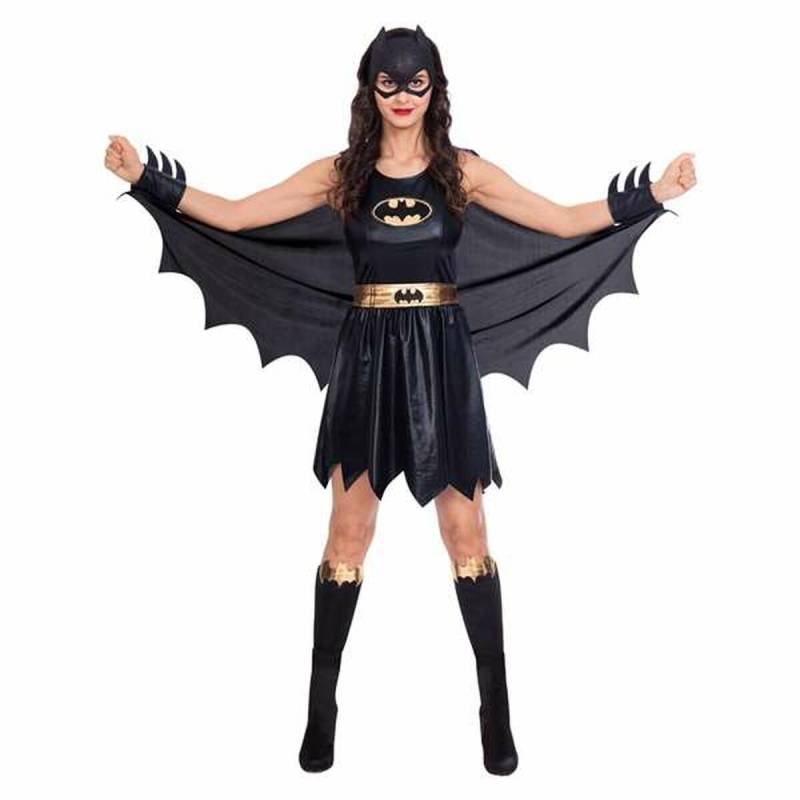 Verkleidung für Erwachsene Batgirl Schwarz von BigBuy Carnival