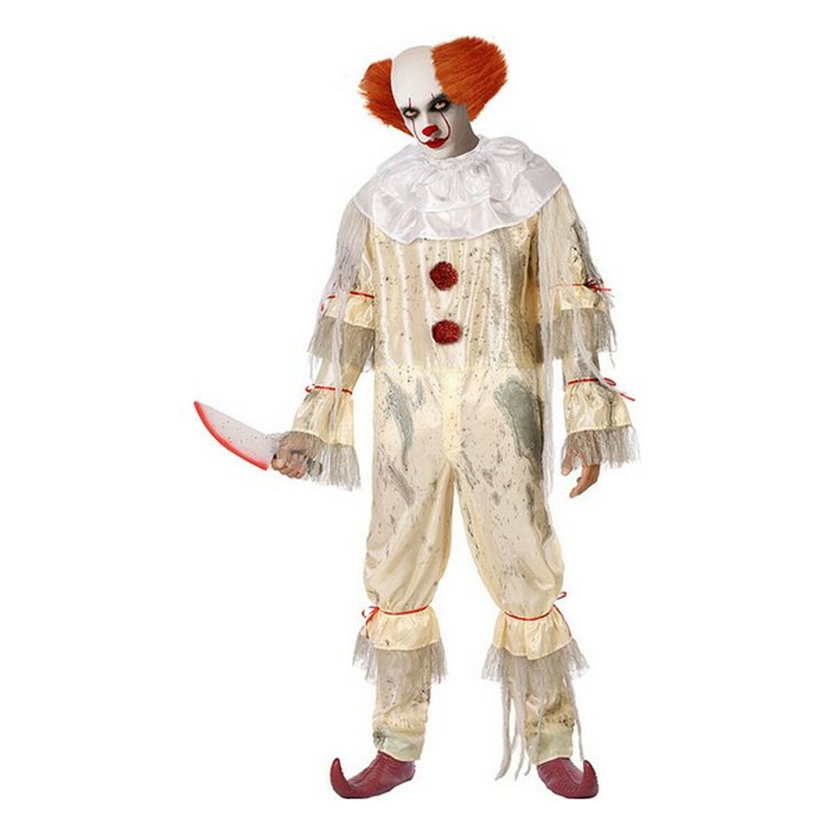 Verkleidung für Erwachsene Beige Attentäter (1 Stücke) (XL) von BigBuy Carnival