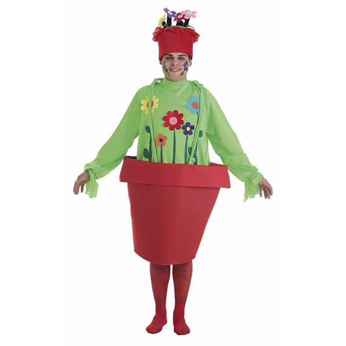 Verkleidung für Erwachsene Blumentopf M/L (3 Stücke) von BigBuy Carnival