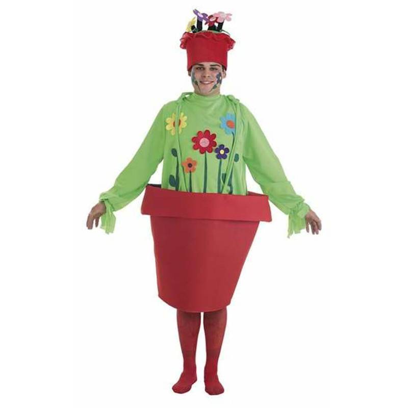Verkleidung für Erwachsene Blumentopf M/L (3 Stücke) von BigBuy Carnival