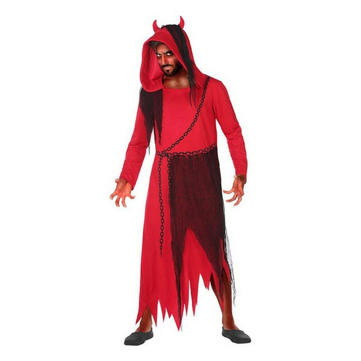 Verkleidung für Erwachsene DISFRAZ DEMONIO M-L Rot Dämon (1 Stücke) (M/L) von BigBuy Carnival