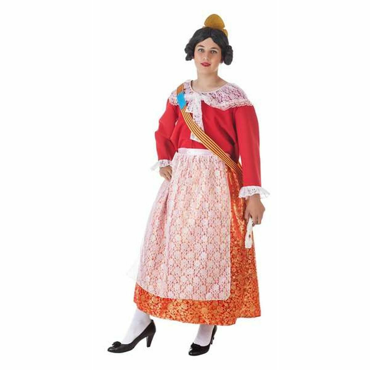 Verkleidung für Erwachsene Fallera Rot Gold (5 Stücke) von BigBuy Carnival