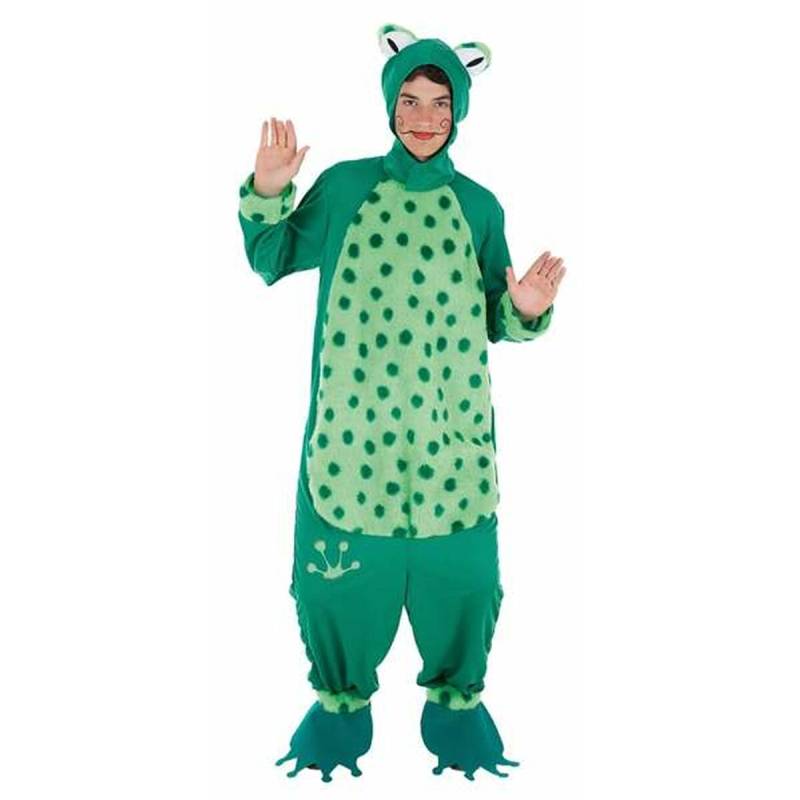 Verkleidung für Erwachsene Frosch Herren M/L (3 Stücke) von BigBuy Carnival