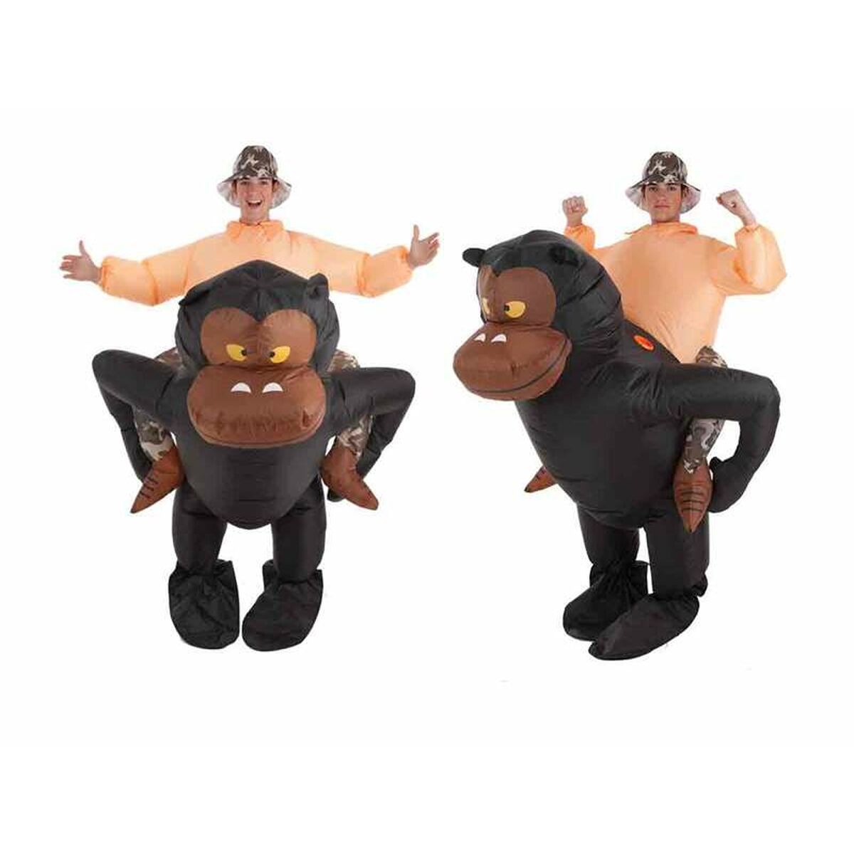Verkleidung für Erwachsene Gorilla M/L (4 Stücke) von BigBuy Carnival