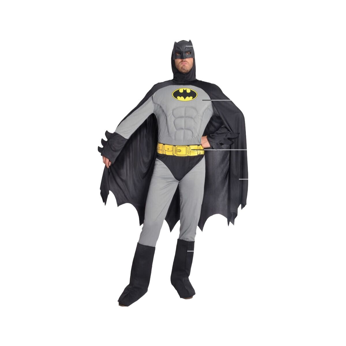 Verkleidung für Erwachsene Grau Batman Verkleidung für Erwachsene Grau Batman von BigBuy Carnival