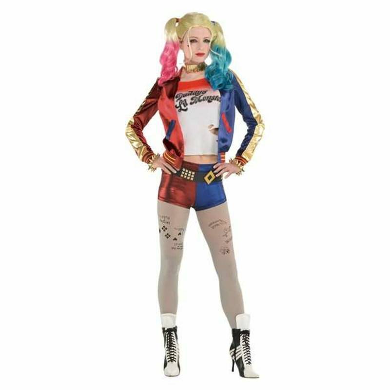 Verkleidung für Erwachsene Harley Quinn Suicide Squad 4 Stücke von BigBuy Carnival