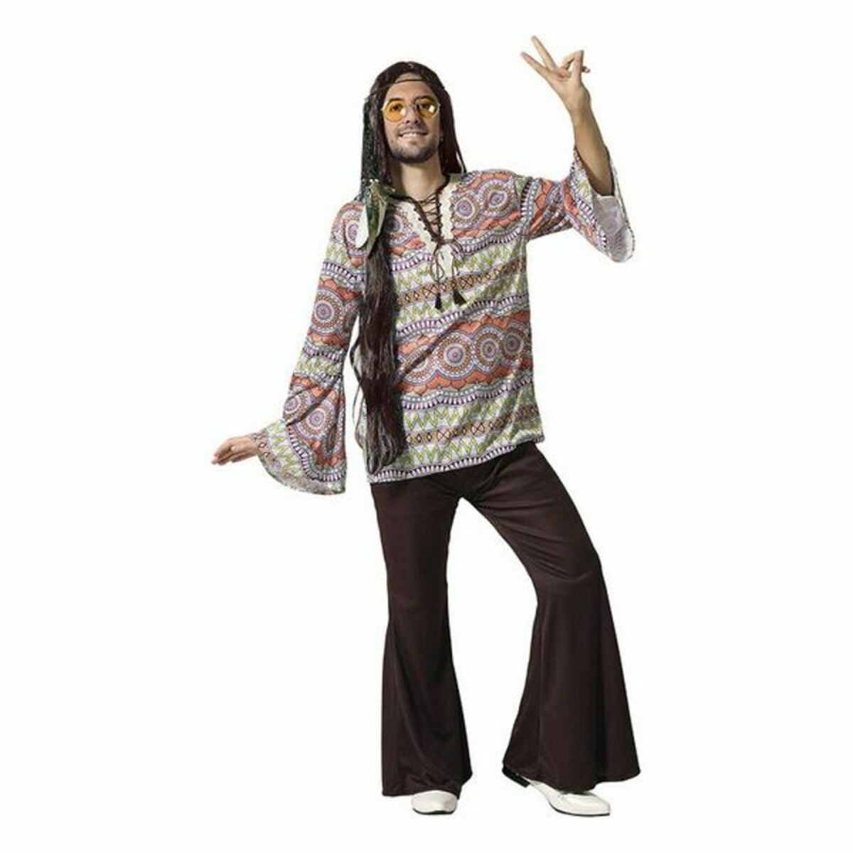 Verkleidung für Erwachsene Hippie Verkleidung für Erwachsene Hippie von BigBuy Carnival