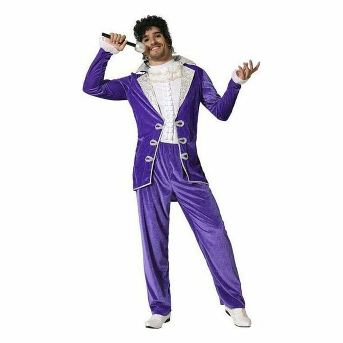 Verkleidung für Erwachsene Lila Rockstar Verkleidung für Erwachsene Lila Rockstar von BigBuy Carnival