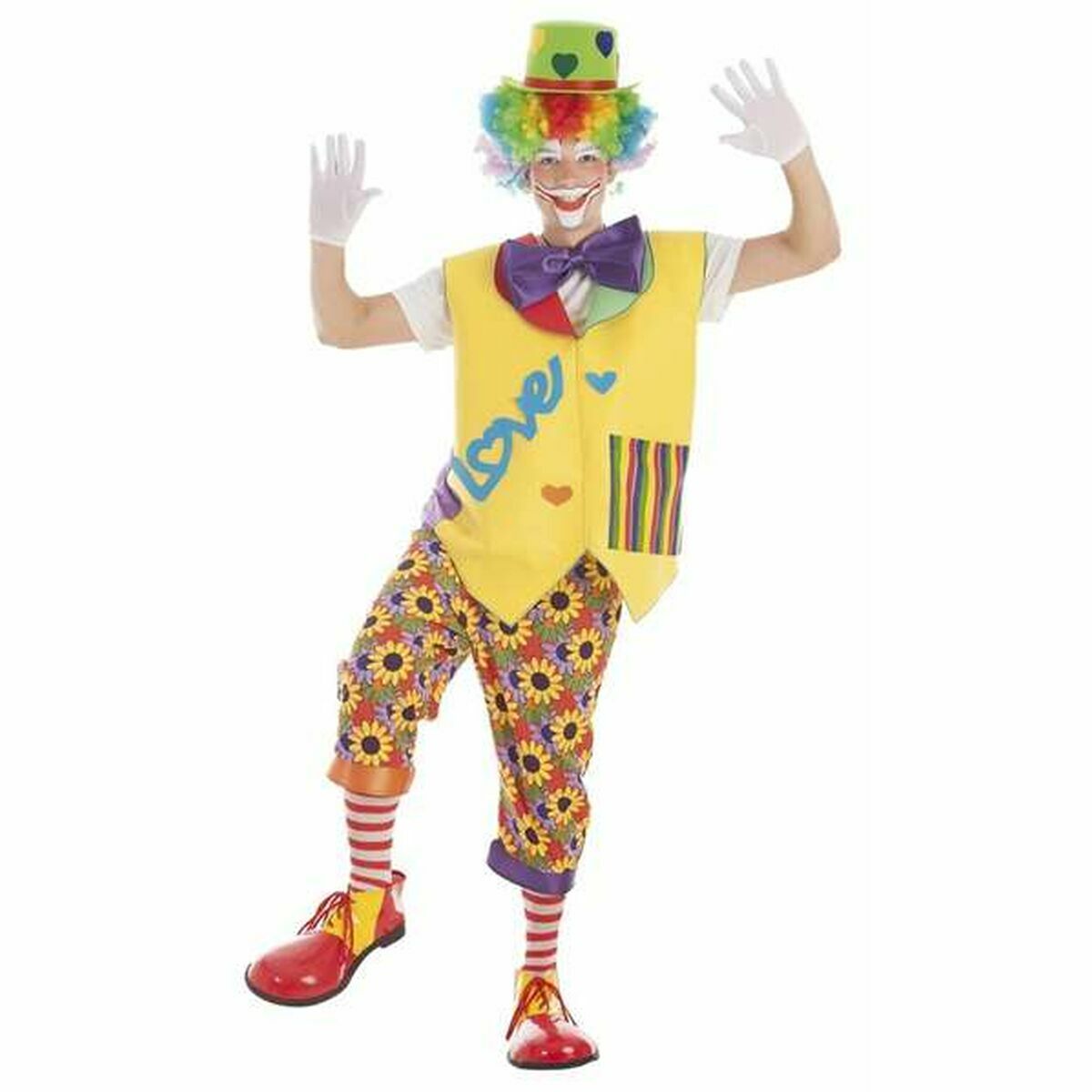 Verkleidung für Erwachsene Love Clown (5 Stücke) von BigBuy Carnival