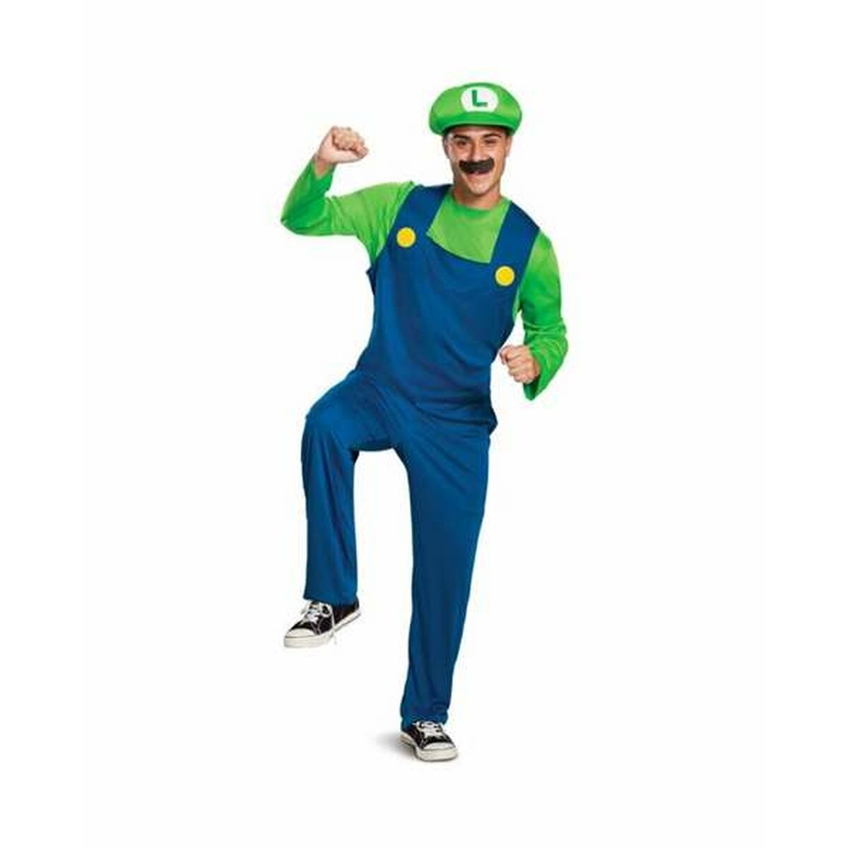 Verkleidung für Erwachsene Luigi super mario bros. L/XL von BigBuy Carnival