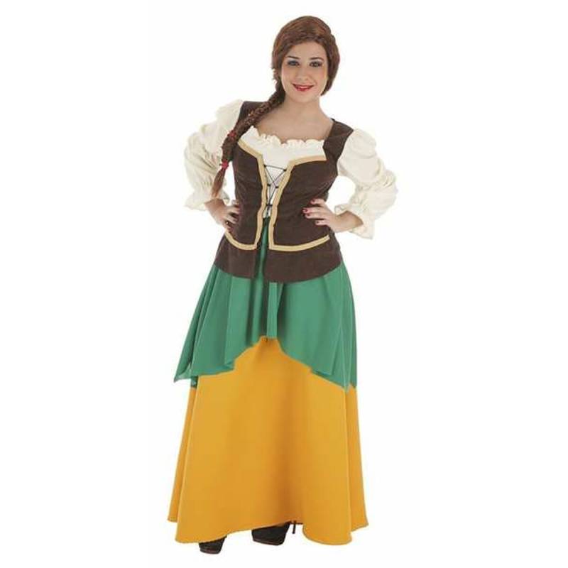 Verkleidung für Erwachsene M/L Damen Landwirt (3 Stücke) von BigBuy Carnival
