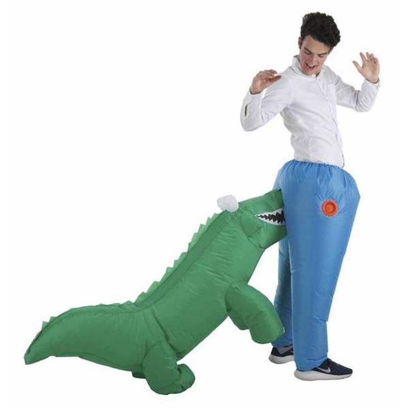 Verkleidung für Erwachsene M/L Krokodil (3 Stücke) von BigBuy Carnival