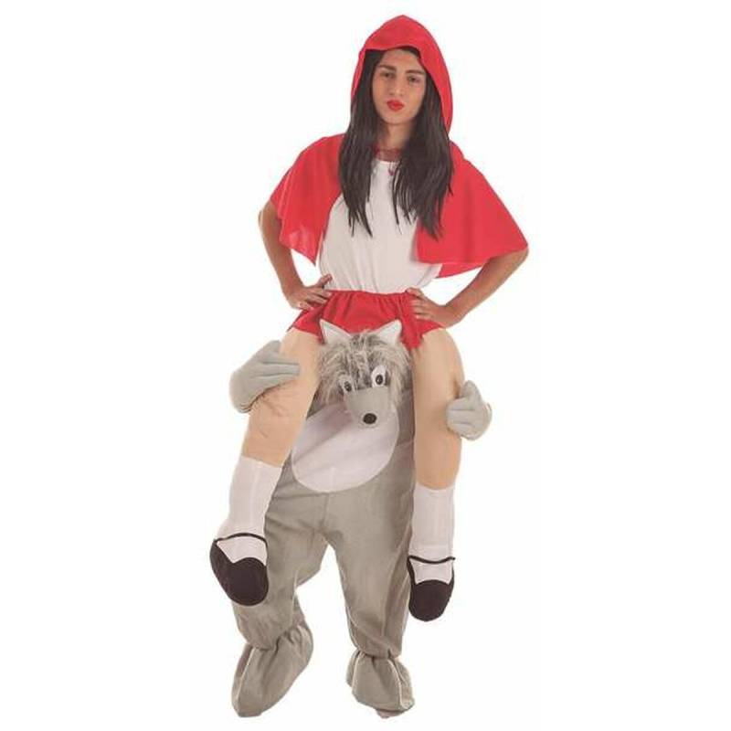 Verkleidung für Erwachsene Ride-On M/L Böser Wolf Rotkäppchen von BigBuy Carnival