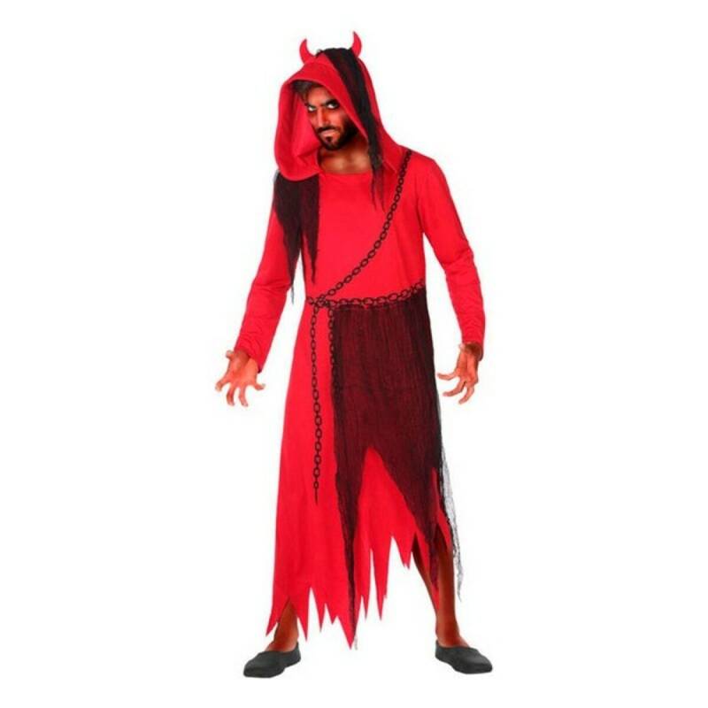 Verkleidung für Erwachsene Rot Dämon XXL von BigBuy Carnival