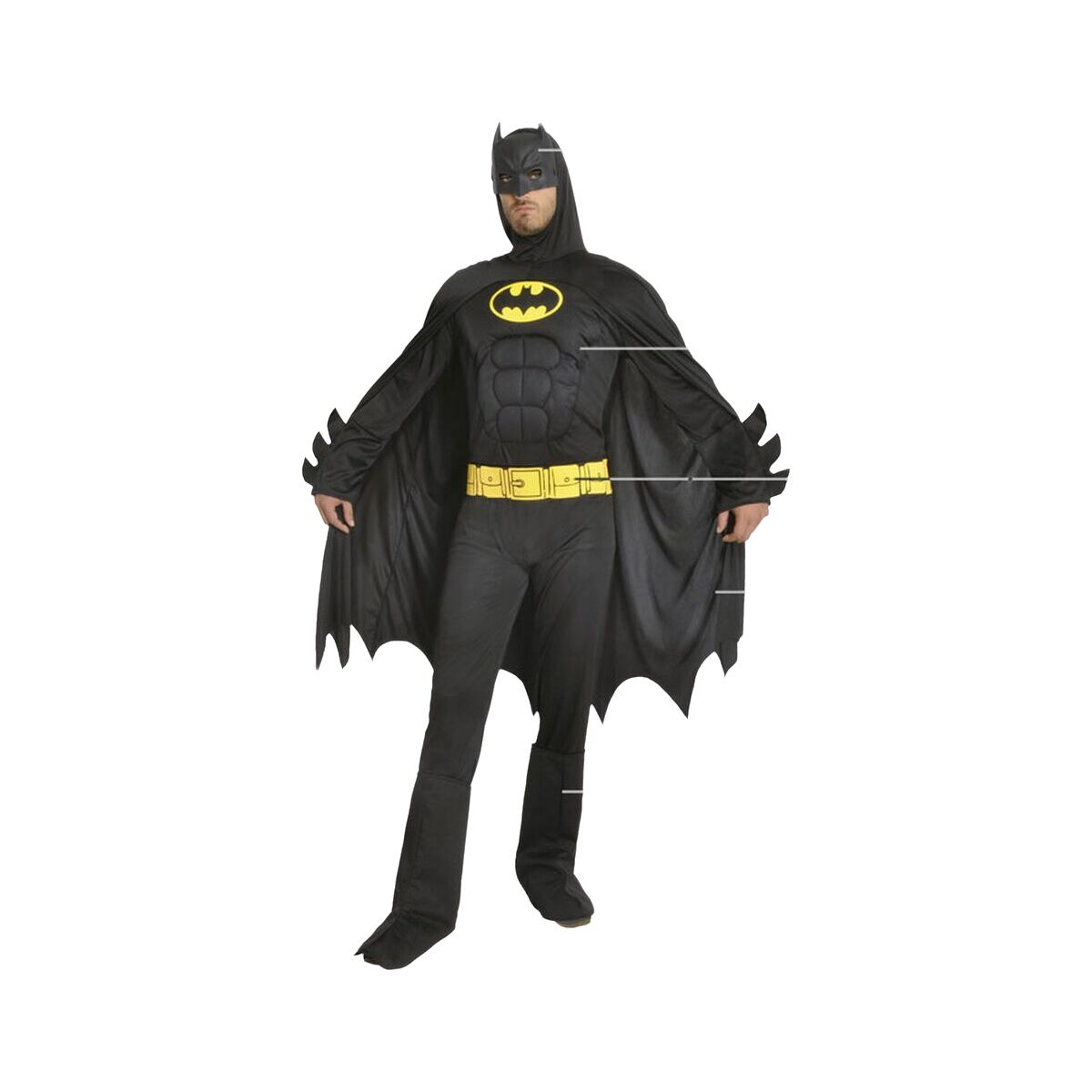 Verkleidung für Erwachsene Schwarz Batman Verkleidung für Erwachsene Schwarz Batman von BigBuy Carnival