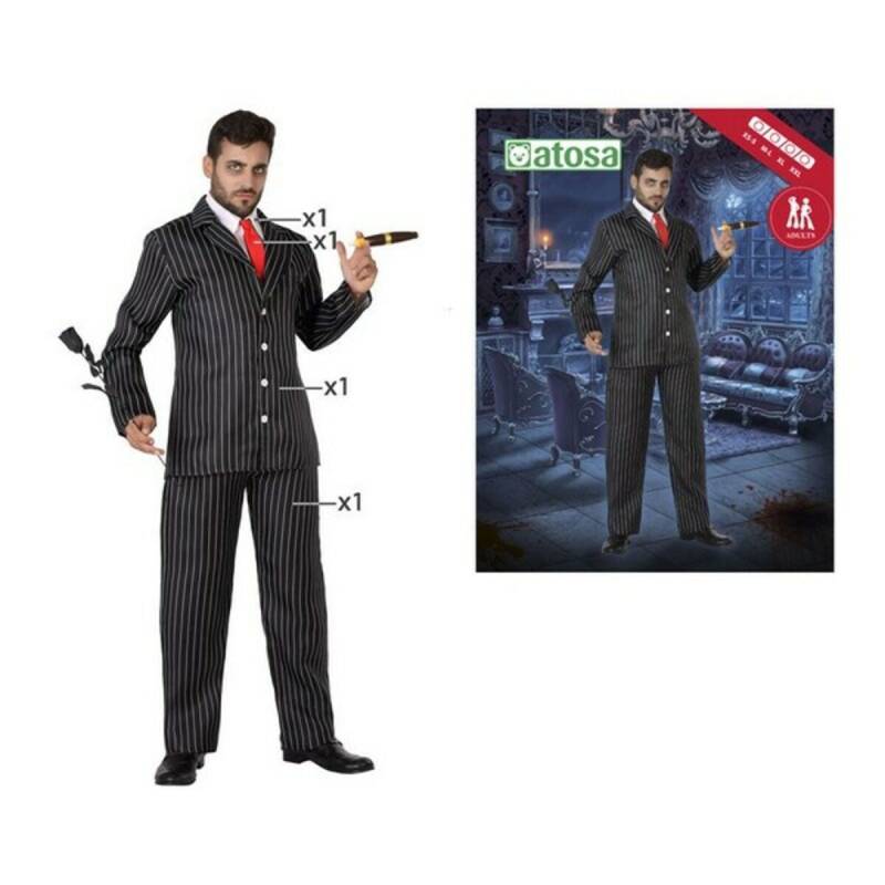 Verkleidung für Erwachsene Schwarz von BigBuy Carnival